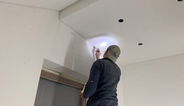 Acrylfuge kaschieren